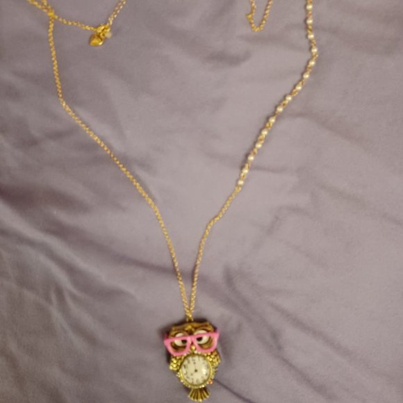 Betsey Johnson Owl Pendant Necklace - Picture 2 of 4